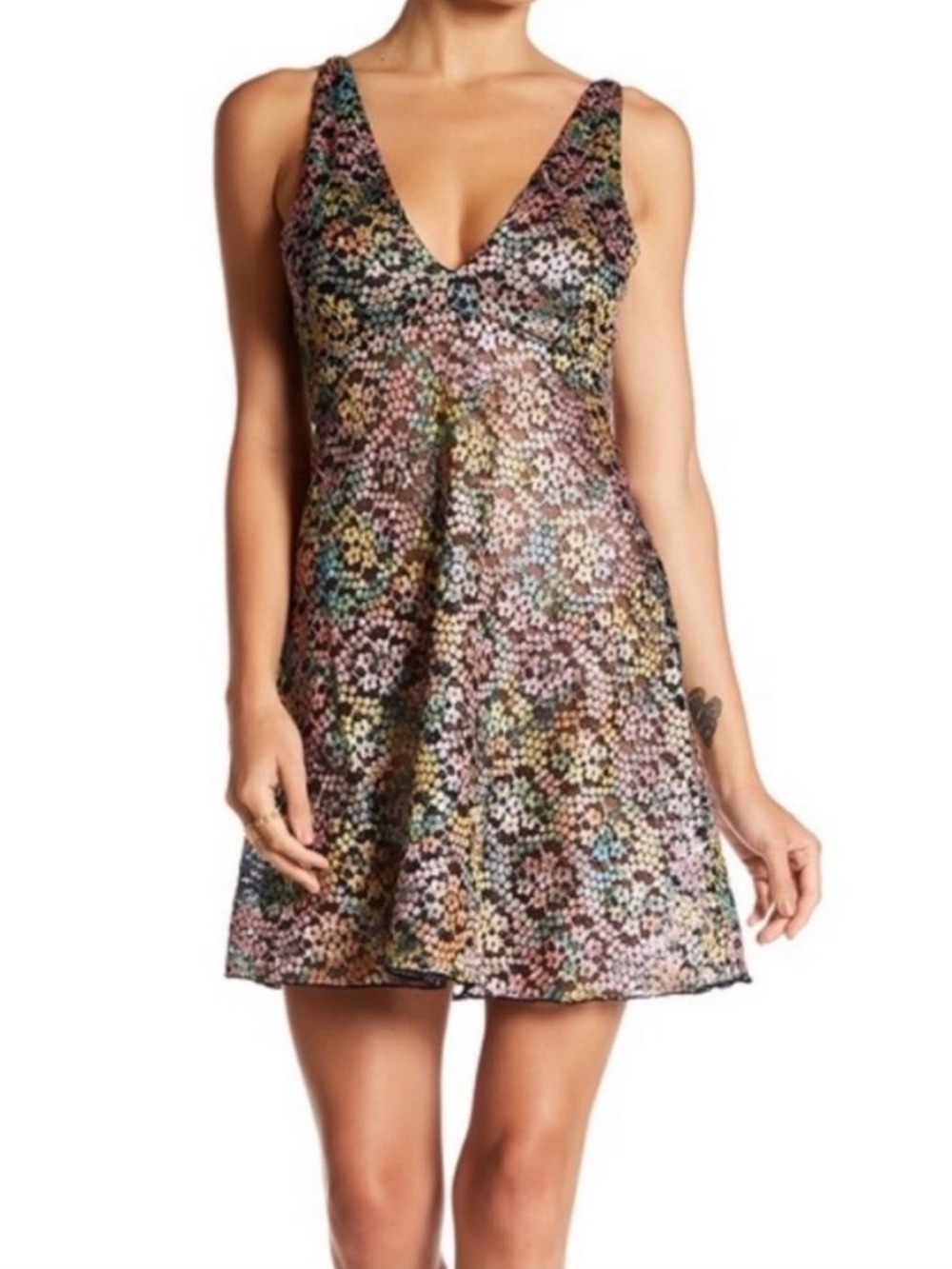Free People forget me not, mini dress Floral Lace
